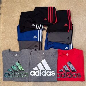 Adidas short and shirts size large (14-16) sold